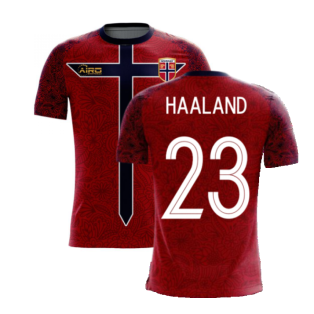 Norway 2023-2024 Home Concept Football Kit (Airo) (HAALAND 23)