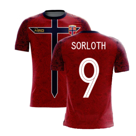 Norway 2023-2024 Home Concept Football Kit (Airo) (SORLOTH 9)