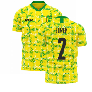 Norwich 1990s Home Concept Football Kit (Libero) (BOWEN 2)