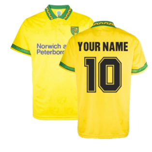Norwich 1994 Home Retro Football Shirt (Your Name)