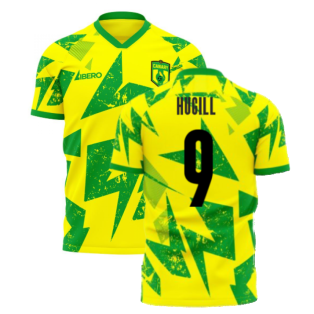 Norwich 2023-2024 Home Concept Football Kit (Libero) (Hugill 9)
