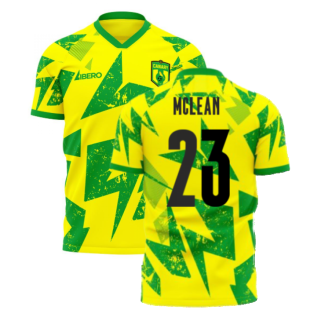 Norwich 2023-2024 Home Concept Football Kit (Libero) (Mclean 23)