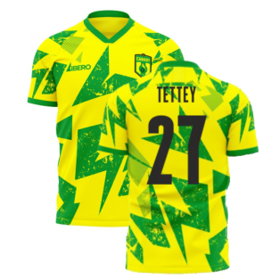 Norwich 2022-2023 Home Concept Football Kit (Libero) (Tettey 27)