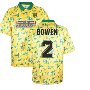 Norwich City 1993 Home Retro Shirt (BOWEN 2)