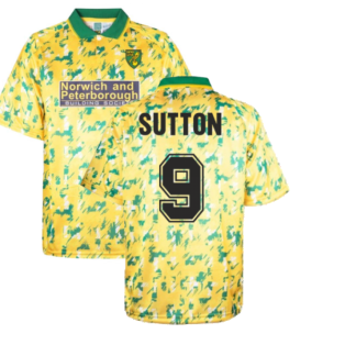 Norwich City 1993 Home Retro Shirt (SUTTON 9)