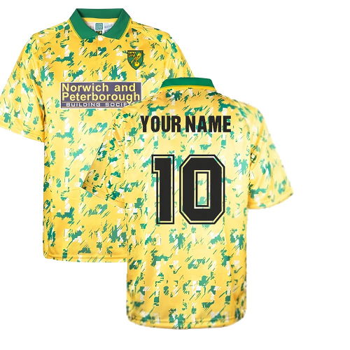 Norwich City 1993 Home Retro Shirt (Your Name)