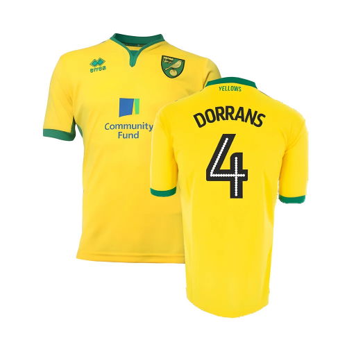 Norwich City 2016-17 Home Shirt ((Good) XXL) (Dorrans 4)