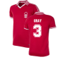 Nottingham Forest 1976-1977 Retro Football Shirt (Gray 3)