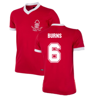 Nottingham Forest 1979 European Cup Final Retro Football Shirt (Burns 6)