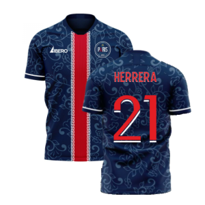 Paris 2023-2024 Home Concept Football Kit (Libero) (HERRERA 21)
