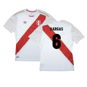 Peru 2018-19 Home Shirt ((Good) S) (Vargas 6)