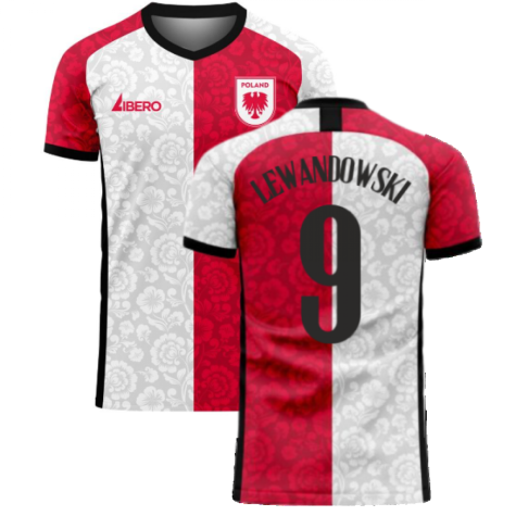 Poland 2023-2024 Away Concept Football Kit (Libero) (LEWANDOWSKI 9)