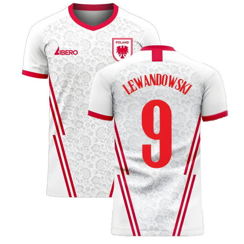 Poland 2025-2026 Home Concept Football Kit (Libero) (LEWANDOWSKI 9)