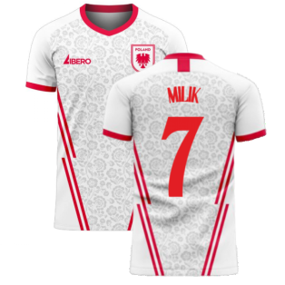 Poland 2020-2021 Home Concept Football Kit (Libero) (MILIK 7)