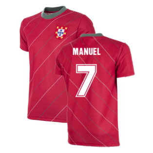 Portugal 1984 Retro Football Shirt (Manuel 7)