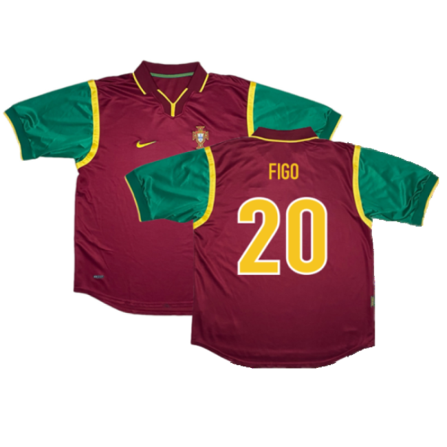 Portugal 1998-1999 Home Shirt (Excellent) (FIGO 20)