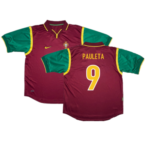 Portugal 1998-1999 Home Shirt (Excellent) (PAULETA 9)