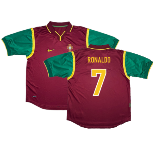 Portugal 1998-1999 Home Shirt (Excellent) (RONALDO 7)