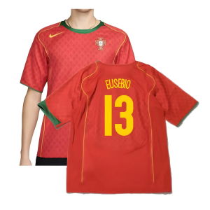 Portugal 2004 Reissue Home Shirt (Eusebio 13)