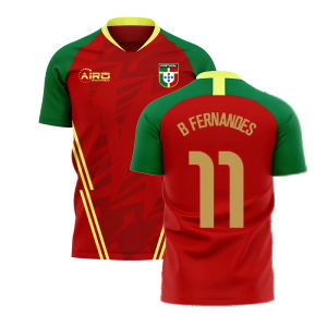 Portugal 2025-2026 Home Concept Football Kit (Airo) (B Fernandes 11)