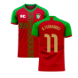Portugal 2020-2021 Home Concept Football Kit (Fans Culture) (B Fernandes 11)