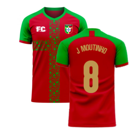 Portugal 2020-2021 Home Concept Football Kit (Fans Culture) (J Moutinho 8)