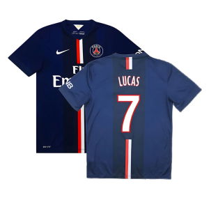 PSG 2014-15 Home Shirt ((Very Good) S) (Lucas 7)