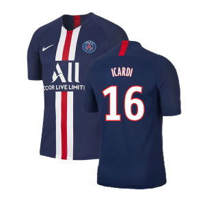 PSG 2019-20 Home Nike Vaporknit Shirt ((Mint) S) (Icardi 16)