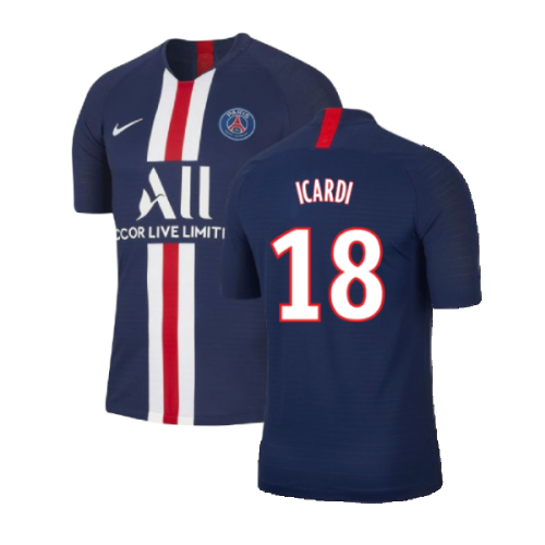 PSG 2019-20 Home Nike Vaporknit Shirt ((Mint) S) (Icardi 18)