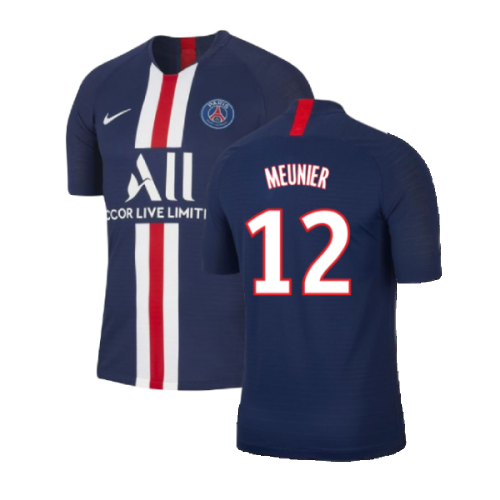 PSG 2019-20 Home Nike Vaporknit Shirt ((Mint) S) (MEUNIER 12)