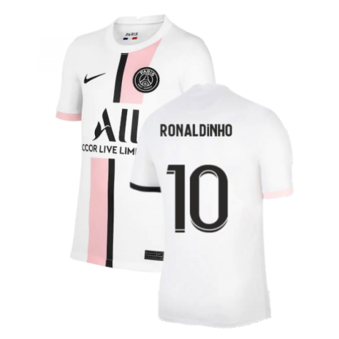 PSG 2021-2022 Away Shirt (Kids) (RONALDINHO 10)