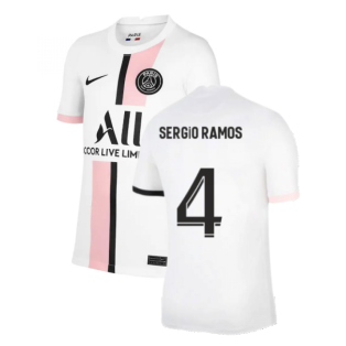 PSG 2021-2022 Away Shirt (Kids) (SERGIO RAMOS 4)