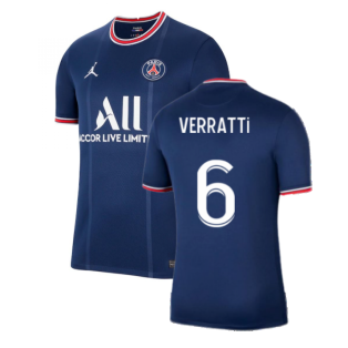 PSG 2021-2022 Home Shirt (Kids) (VERRATTI 6)