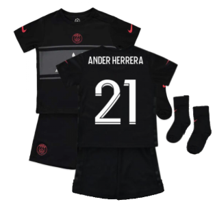 PSG 2021-2022 Infants 3rd Kit (ANDER HERRERA 21)