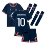 PSG 2021-2022 Little Boys Home Kit (IBRAHIMOVIC 10)