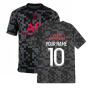 PSG 2021-2022 Pre-Match Training Shirt (Black) (Your Name)