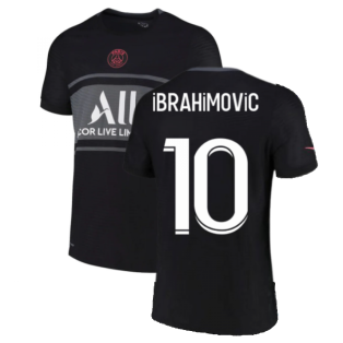 PSG 2021-2022 Vapor 3rd Shirt (IBRAHIMOVIC 10)