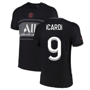 PSG 2021-2022 Vapor 3rd Shirt (ICARDI 9)