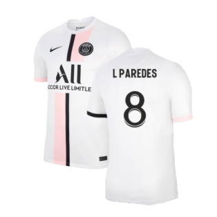 PSG 2021-2022 Vapor Away Shirt (L PAREDES 8)