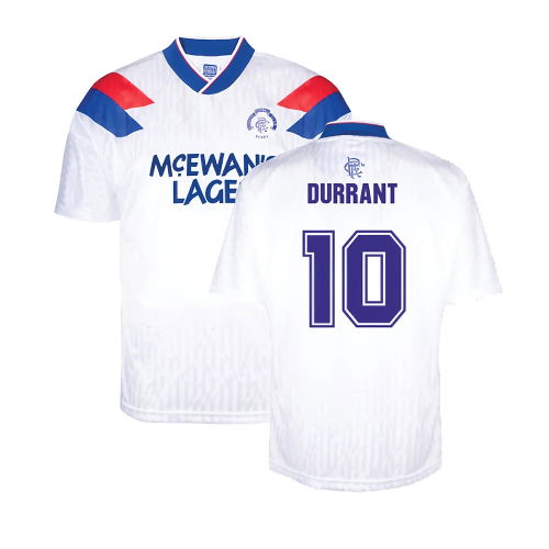 Rangers 1990 Away Retro Football Shirt (Durrant 10)