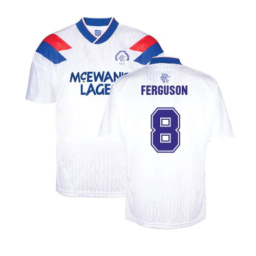 Rangers 1990 Away Retro Football Shirt (Ferguson 8)