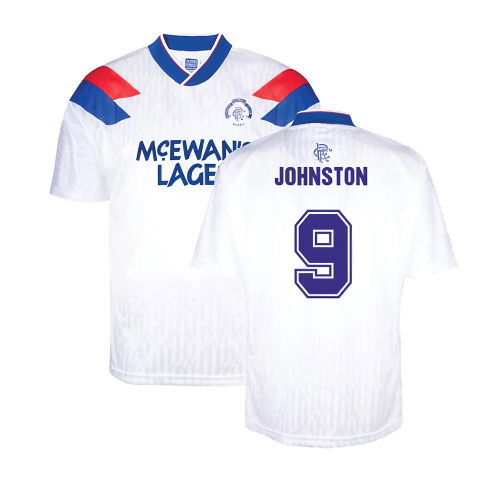Rangers 1990 Away Retro Football Shirt (Johnston 9)
