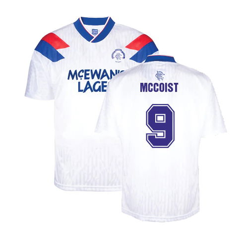Rangers 1990 Away Retro Football Shirt (McCoist 9)