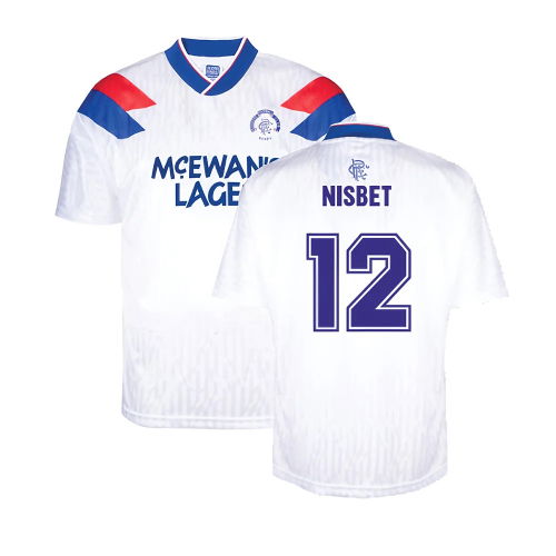 Rangers 1990 Away Retro Football Shirt (Nisbet 12)