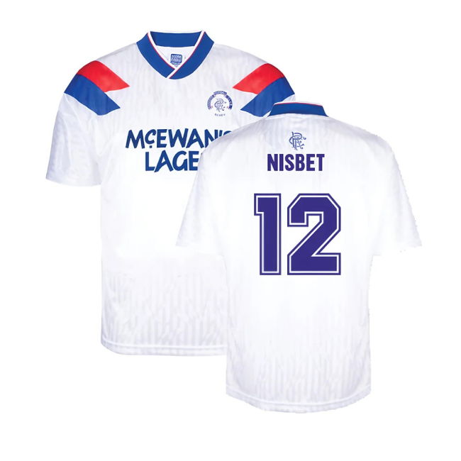 Rangers 1990 Away Retro Football Shirt (Nisbet 12)