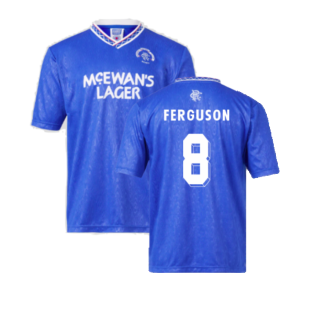 Rangers 1990 Home Retro Football Shirt (Ferguson 8)