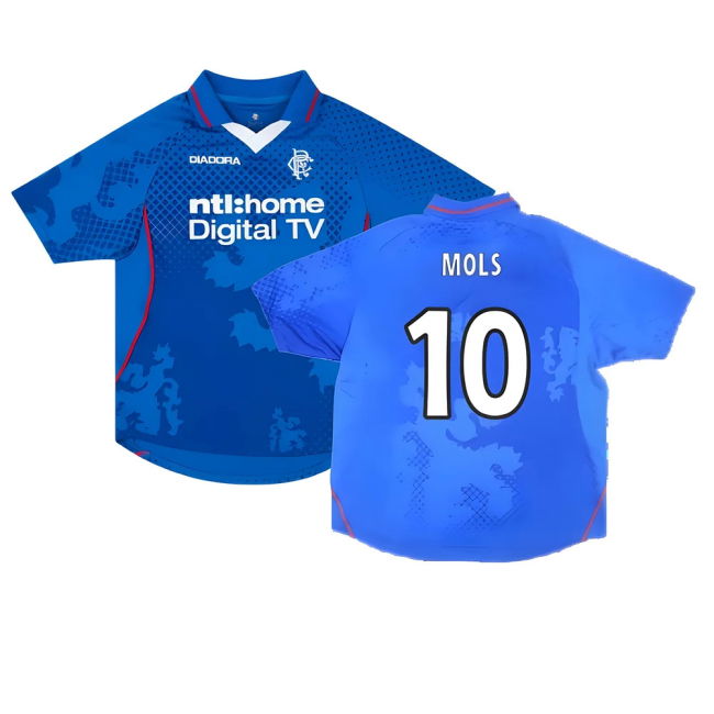 Rangers 2002-03 Home Shirt ((Very Good) XL) (Mols 10)