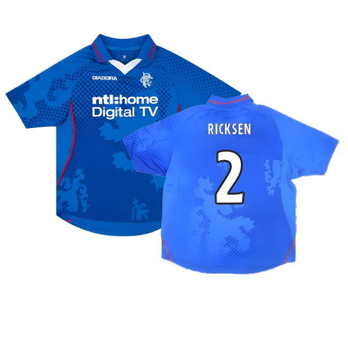 Rangers 2002-03 Home Shirt ((Very Good) XL) (Ricksen 2)