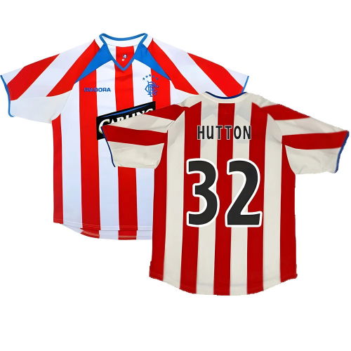 Rangers 2003-04 Away Shirt (L) (Excellent) (Hutton 32)