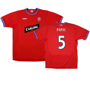 Rangers 2009-10 Away Shirt ((Very Good) M) (Papac 5)